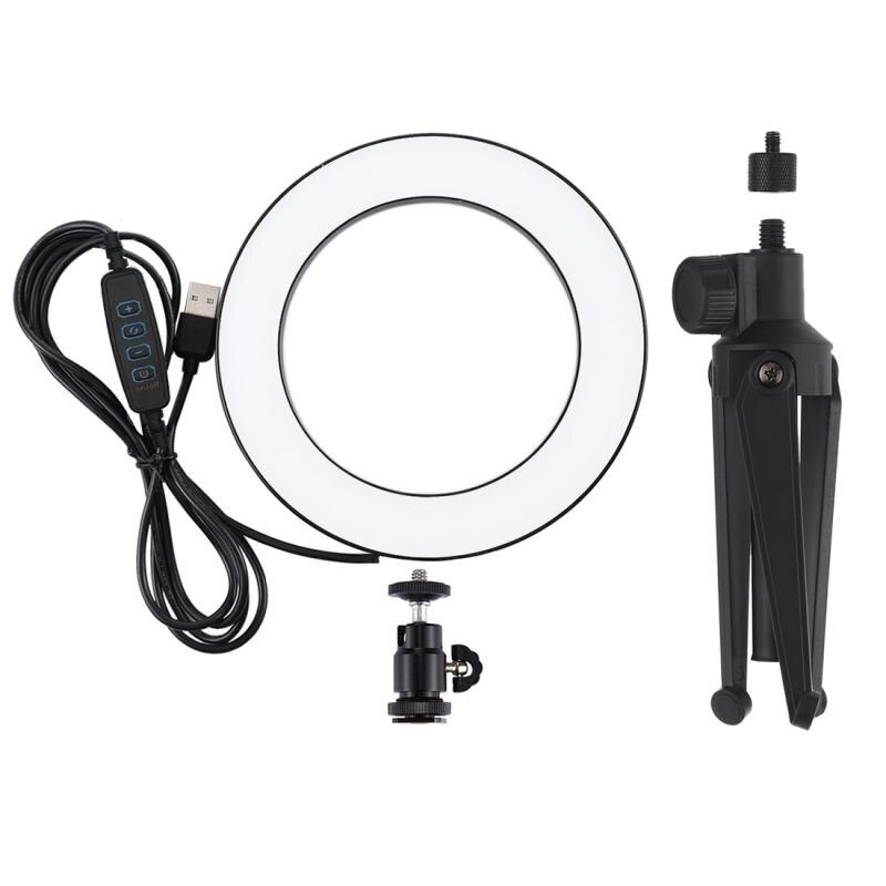 4.7/3,6 zoll Ring Licht Mit Stand Dimmbare LED Ring Lampe Foto Video Kamera Telefon Licht Für Video Fotografie