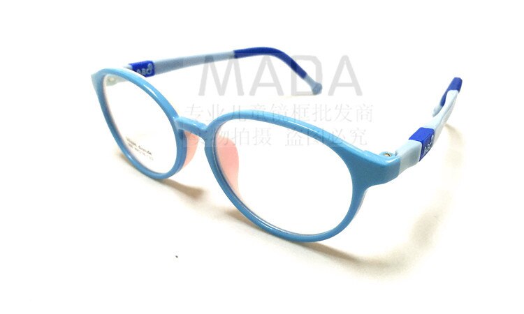 Marco de gafas de silicona, marco redondo para chico, espectáculo de miopía para niños y niñas, muy suave y cómodo de