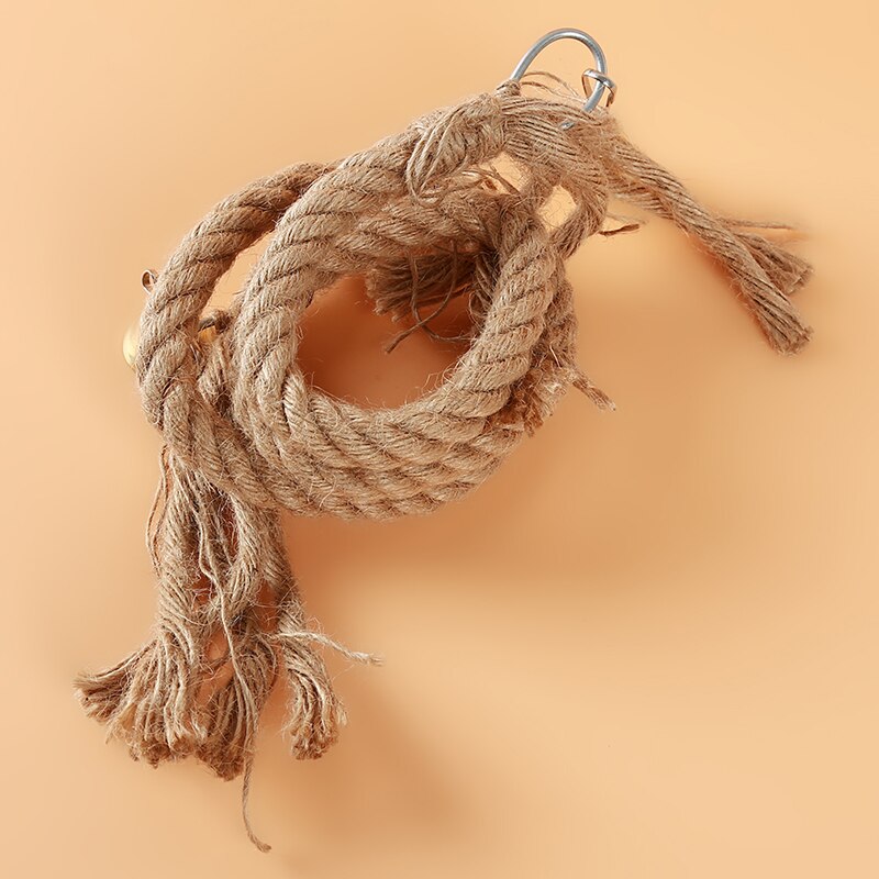 Parrot Swing Toy - Large Cotton Rope Ring For African Grey, Cockatoo, Conure