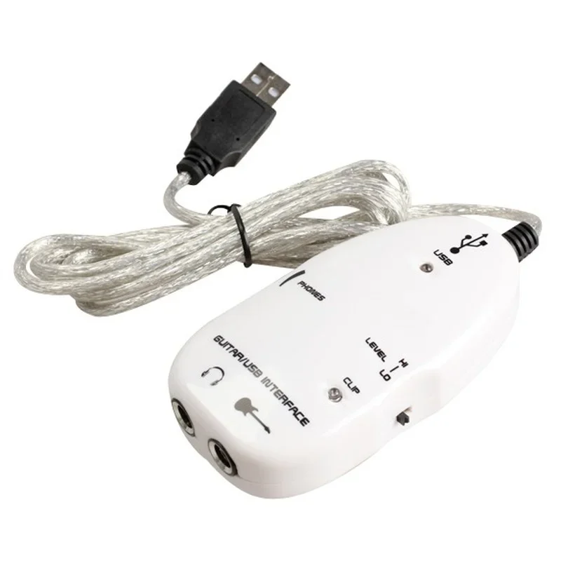 Easy Plug and Play Guitar Link to USB Interface Cable for PC and Video Recording