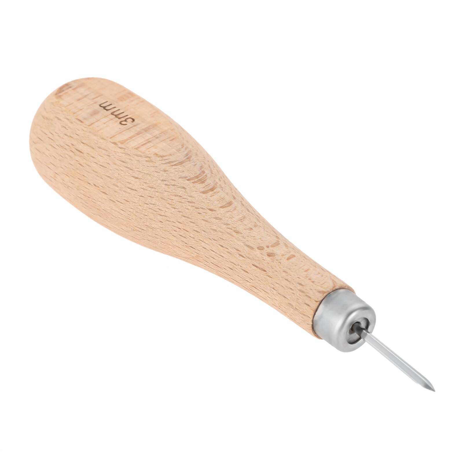 Poinçon à pointe diamant en acier de hêtre 3/4/5-6mm/poinçon cône plié en cuir, Point artisanat, losange bricolage réparation chaussure/sac/sac à main fait à la main 1 pièce: 3mm