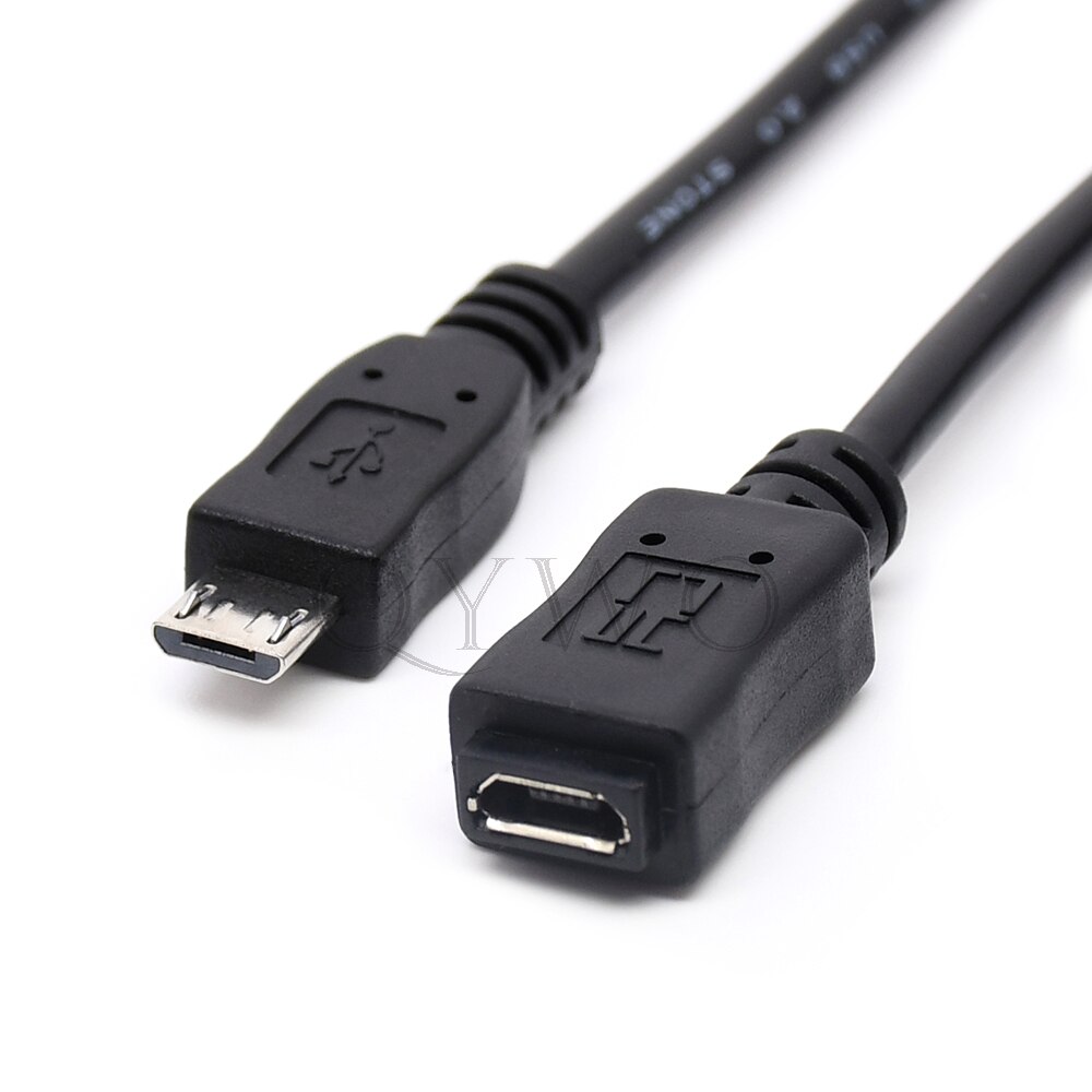 Micro USB extension cable 50cm 20cm 5pin V8 male to female extender for mobile phone tablet: straight / 0.5m