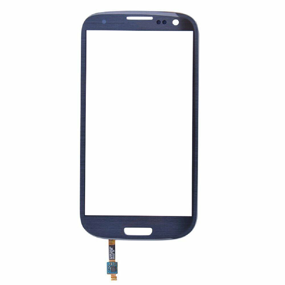 Pantalla táctil para móvil, digitalizador de lente de cristal frontal con piezas de repuesto adhesivas gratis para Samsung Galaxy SIII S3 i9300