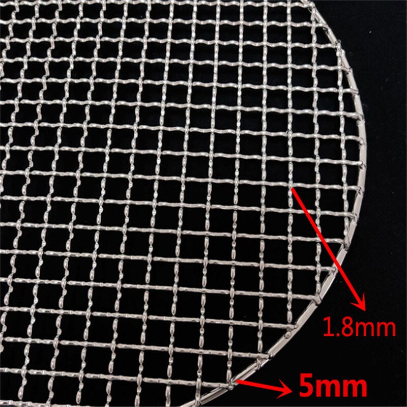 Stainless Steel round BBQ Grill Mesh Home Roast Nets Bacon Grill Tool Iron Nets barbecue accessories non-stick BBQ Mat Grid