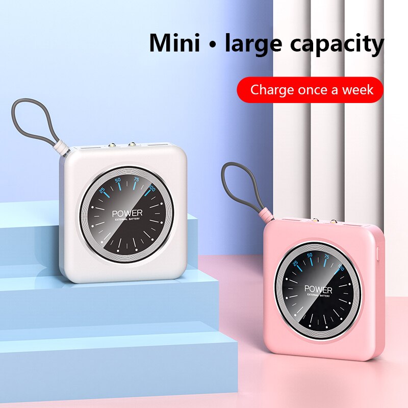 10000mAh Power Bank Portable Charging External Battery Power Bank Dual Usb Fast Charge Small Charging Treasure For Xiaomi