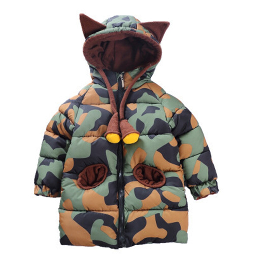 Benemaker Winterjas Voor Jongens Meisje Camouflage Windjack Peuter Kinderen Kid Warm Loog Kleding Baby Jassen Kleding NA429