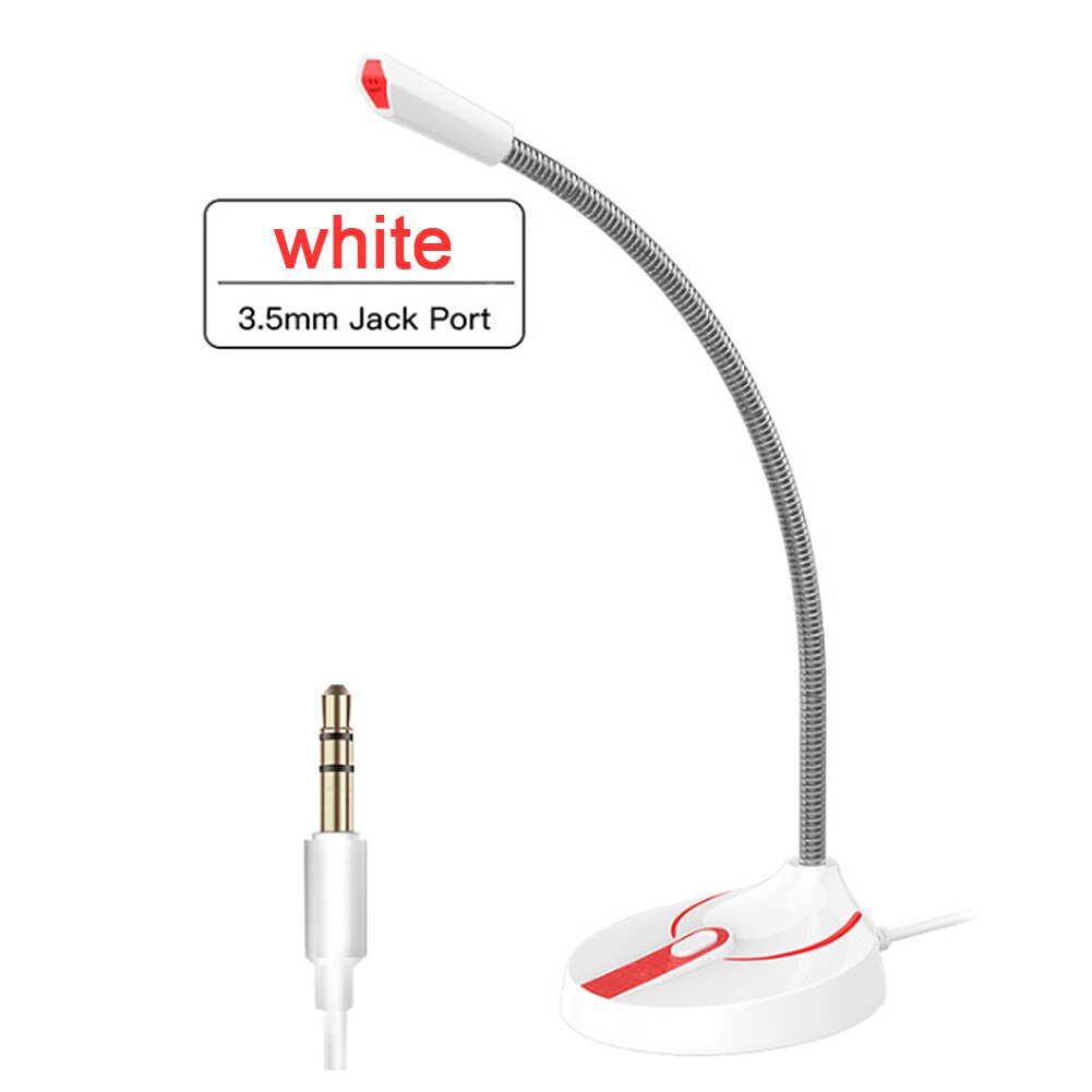 Usb skrivbordsmikrofon 3.5mm st dator mikrofon justerbar enhet gratis studiomikrofon spel chatta online klass usb mikrofon