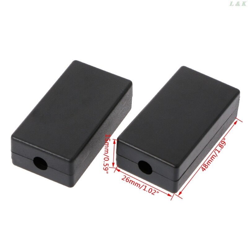 5Pcs Plastic Electronic Project Box Enclosure Instrument Case DIY 48x26x15mm