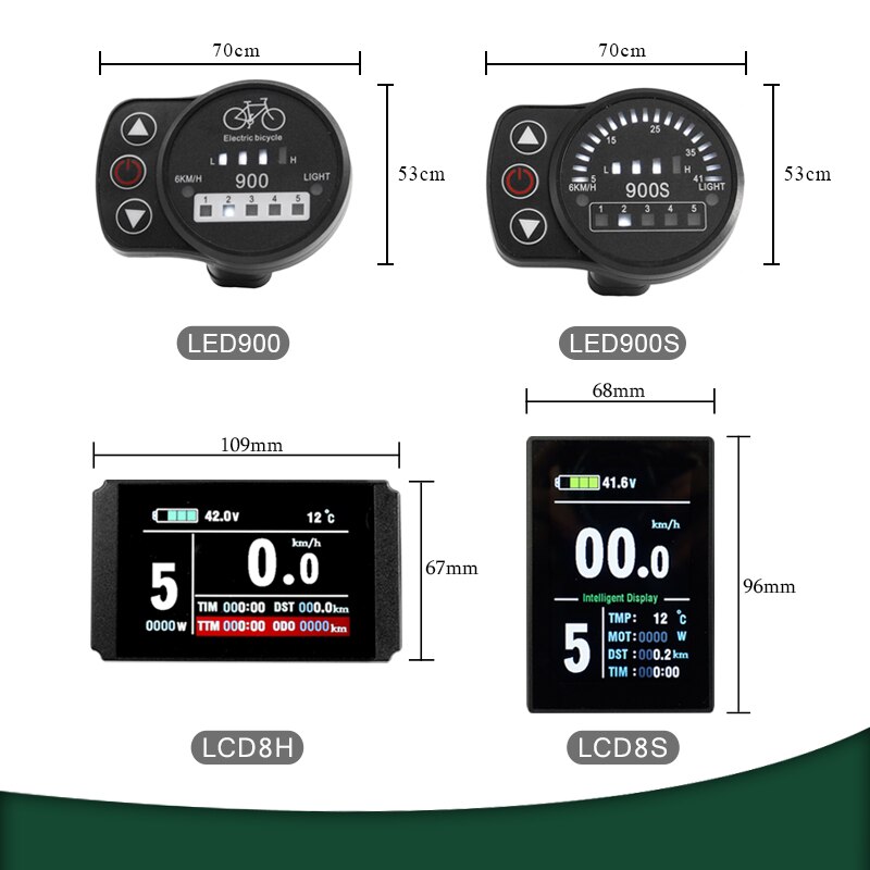 Kt Ebike Lcd Led Display Kuteng 24V 36V 48V Lcd3 Lcd8h Led 880 LCD7 Elektrische Fiets display Voor Elektrische Fiets Kit