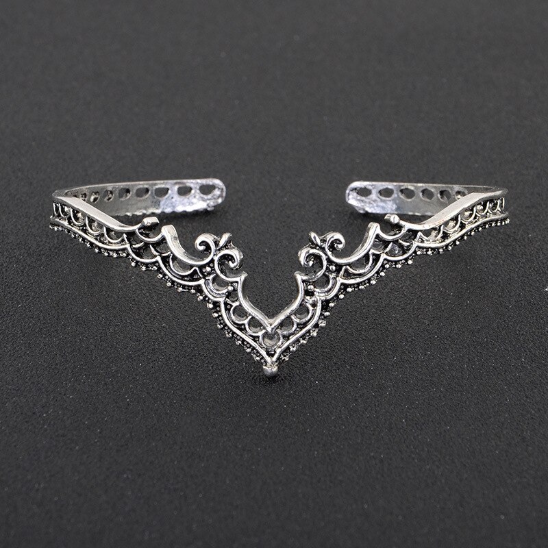 Vintage Armbanden Armbanden Boho Indian Sieraden Holle Patroon Bangle Bohemian Manchet Armbanden Voor Vrouwen Enthic Bijoux Femme