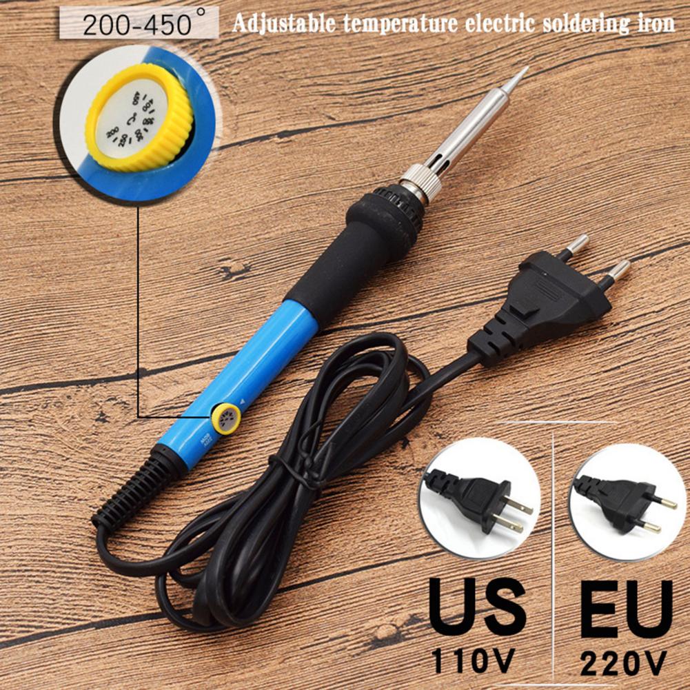 EU/US Plug 110V/220V Adjustable Temperature Electric Soldering Iron Pen Handle Solder Station Tool Welding Repair Rework