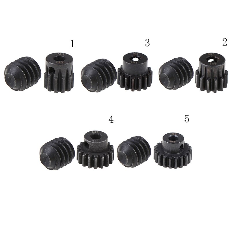 1pc m1 5mm 11t 13t 15t 17t 19t- pin motor utstyr combo sett til 1/8 rc bil motor