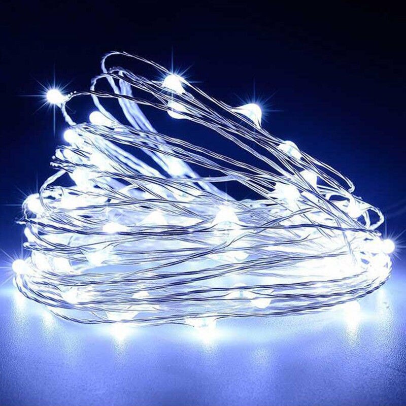 Usb Led String Licht Afstandsbediening 20M 200LED Fairy String Licht Koperdraad Voor Bruiloft Kerstvakantie Decor Lamp: white / 10M 100LEDs