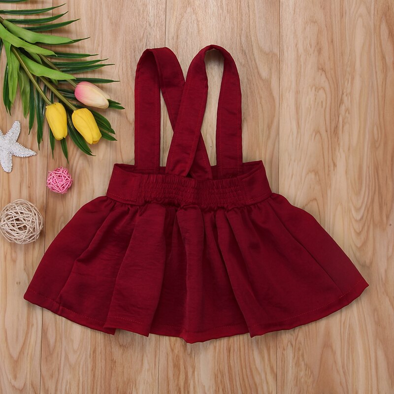 Summer Toddler Kids Baby Girls Skirt Suspender Overalls Skirts One Pieces Princess Sundress Clothes 6M-3Y