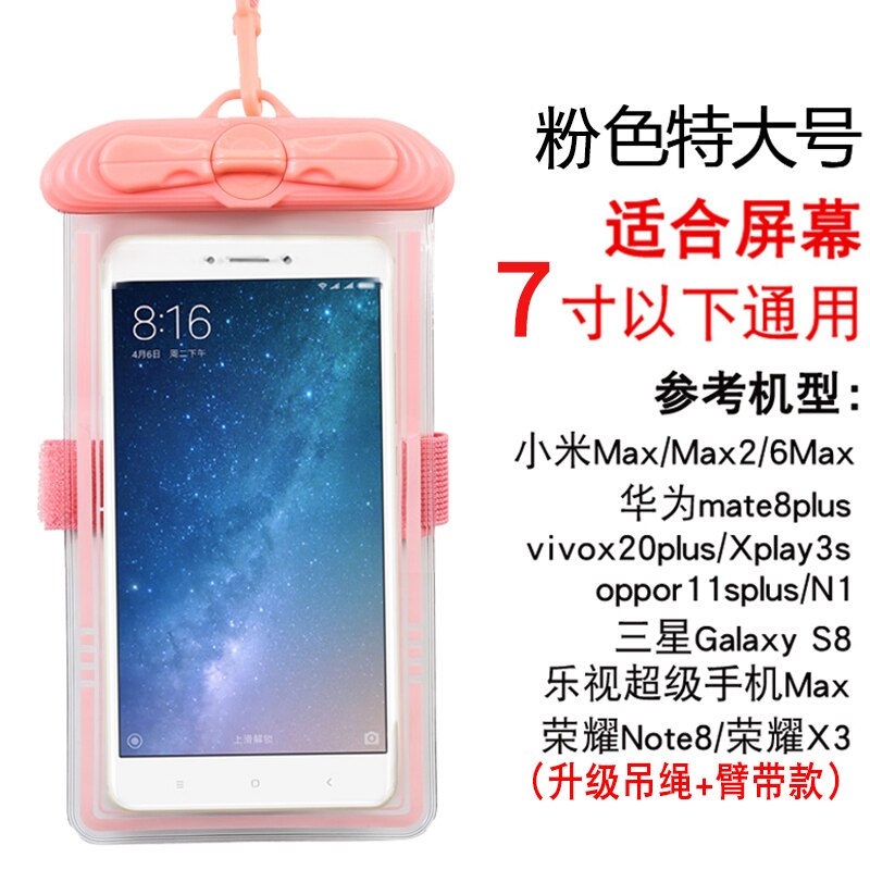 Waterproof phone bag Diving phone bag Swimming Surfing Bags Multi-function Waterproof bags Sports bag Mobile phone sealing bag: XL4