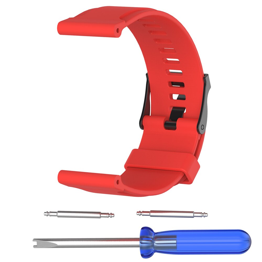 Correa de reloj para Suunto Traverse, correa de repuesto para exteriores, pulsera deportiva para Suunto Traverse, accesorios de reloj inteligente: Red