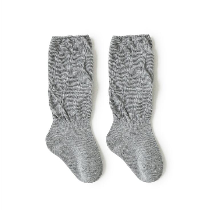 0-5Jahre Baby jungen socken herbst Winter gemütliche baumwolle Kleinkind freundlicher kniehohe lange socken für mädchen beinlinge kleinkind socken für Art: grau / 0 zu 12m