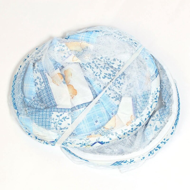 Faltbare Kleinkind Kinder Infant Baby Safty Moskito Net Netting Krippe Bett Laufstall Spielen Zelt Blau