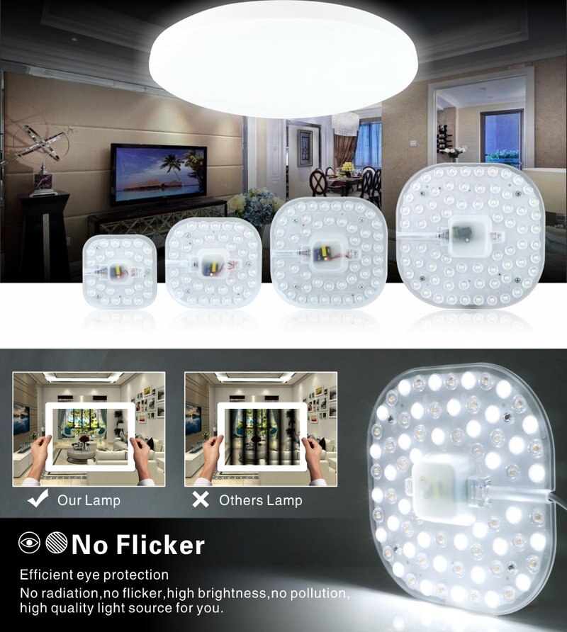 LED Ceiling Lamps Module 12W 18W 24W 36W 2835SMD AC220V LED Light Replace Ceiling Light Source Easy Installation Indoor Lighting