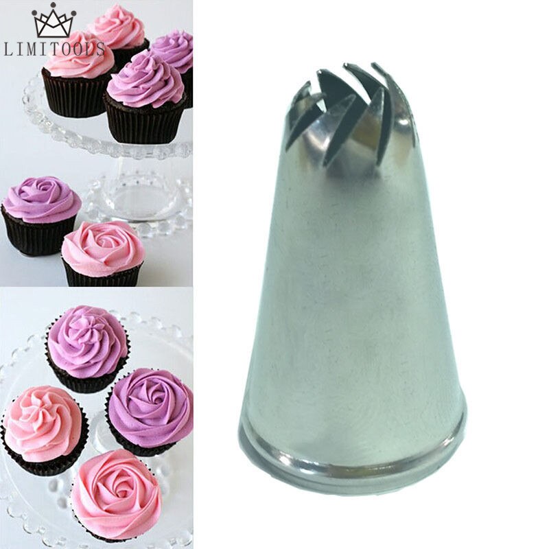 Limitools Rvs Bloem Tips Cake Nozzle Cupcake Suiker Crafting Icing Piping Nozzles Pastry Tool Keuken Meubi