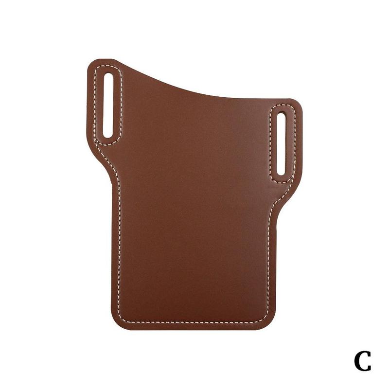 Pu pelle cellula Telefono Borsa mobile Telefono fondina protettivo coperchio all'aperto anti-perdita sospeso vita Borsa cintura clip per Ipho A8g2: buio marrone