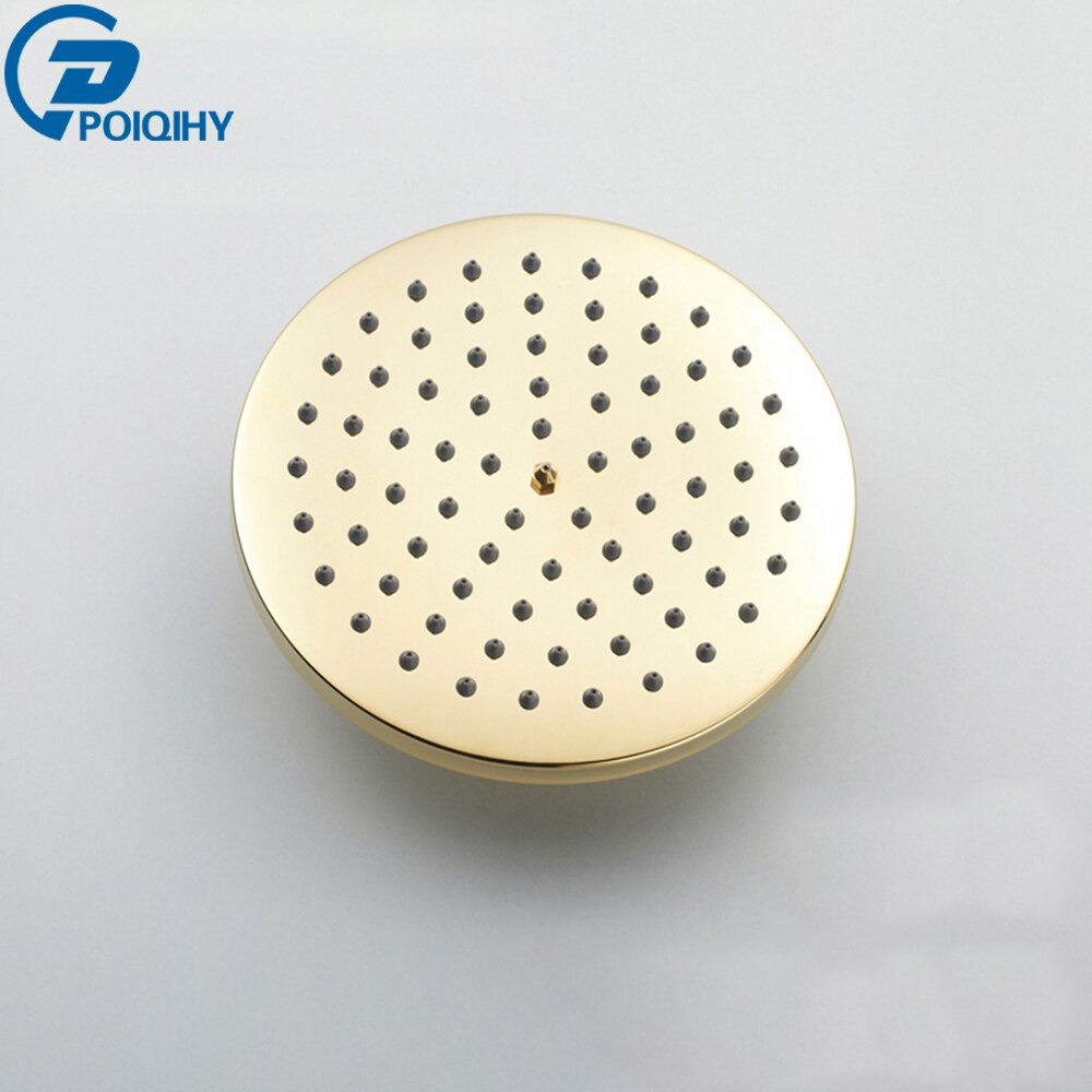 Poiqihy Messing Golden Regendouche Douchekraan Hoofd Badkamer Vervangen Regen Douchekop Antieke Messing Douchekop Accessoire: Golden Color A