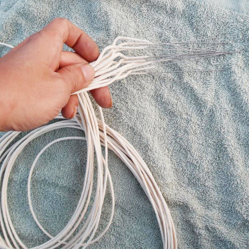 2 teile/los 39,37 zoll Lange Universal- Ersatz Baumwolle Draht Dochte Mit Metall Nadel Für Kerosin Öl Benzin Leichter Reparatur Spielereien