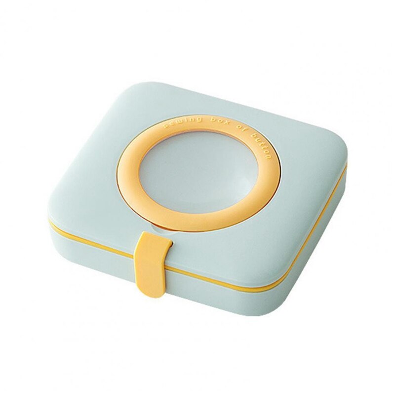 Storage Double-Layer Sewing Box Set with Magnifying Glass Classification Storage Household Set Sewing Supplies