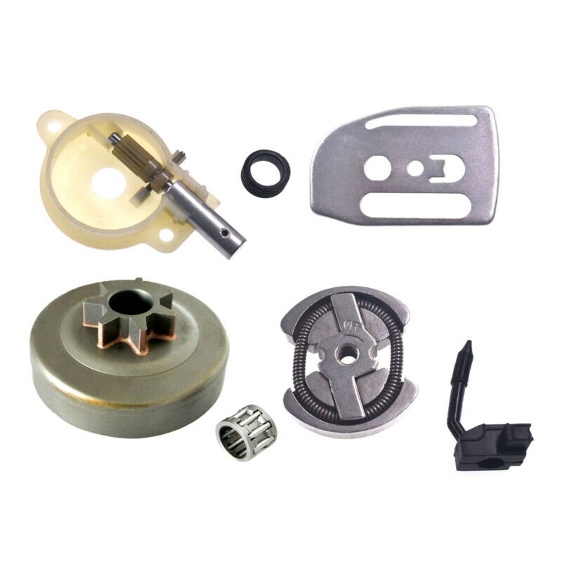 Oliepumpe oiler gear &amp; koblingstromlesæt til husqvarna 41 136 137 142 141 motorsav