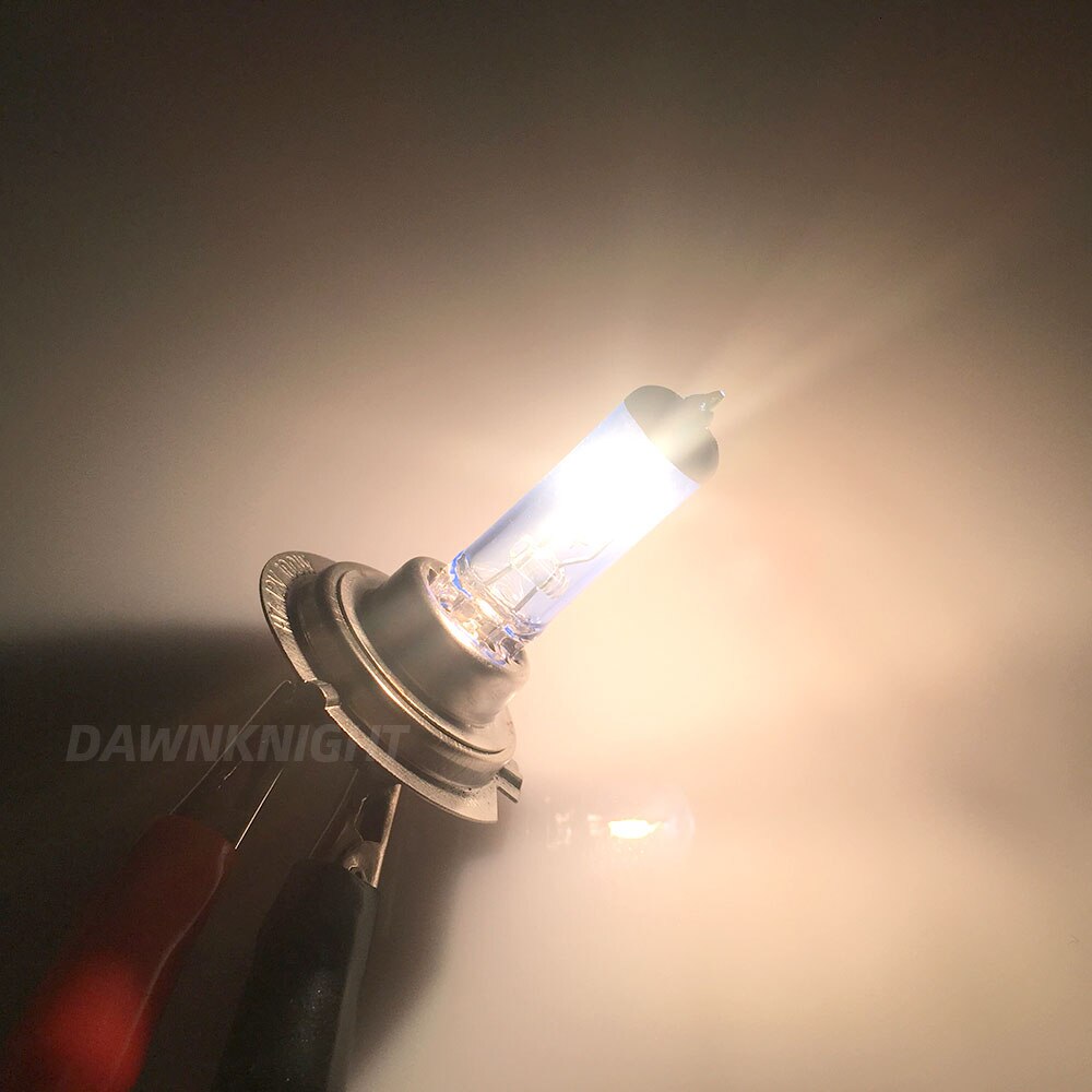 1 st  h7 55w 12v halogenlampa 3000k 4200k 5000k vit  h7 bil halogenlampa motorcykel glödlampa blå kvartsglas halogenlampa