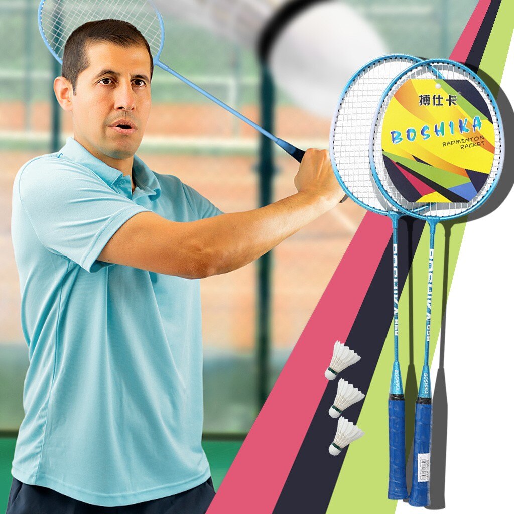 Beginner Players Badminton Racket Outdoor sports Player Badminton Racquets Set Double Rackets Badminton Racket With Bag