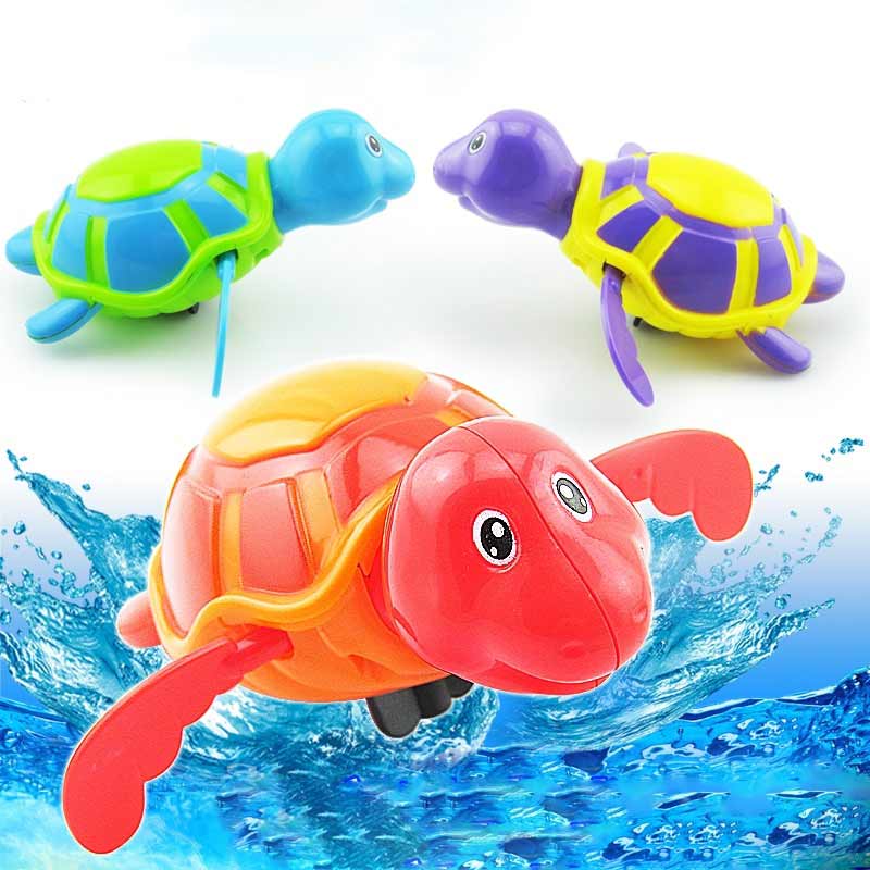 Lege skildpadder swimmingpool vand børn bad pool kar dyr klingende legetøj svømme urværk 88 bm88