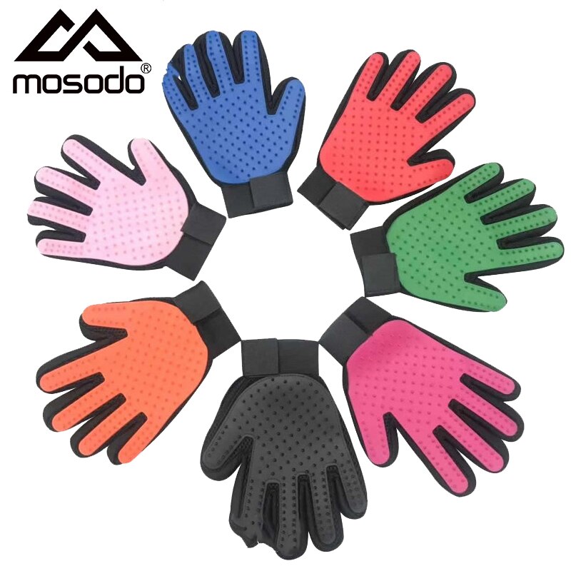 Hundesalon Handschuhe für Katzen Hunde Haustier Pinsel Handschuh für Katze Hund Haar Entferner Bürste Hund Deshedding Reinigung Kämme Massage handschuhe