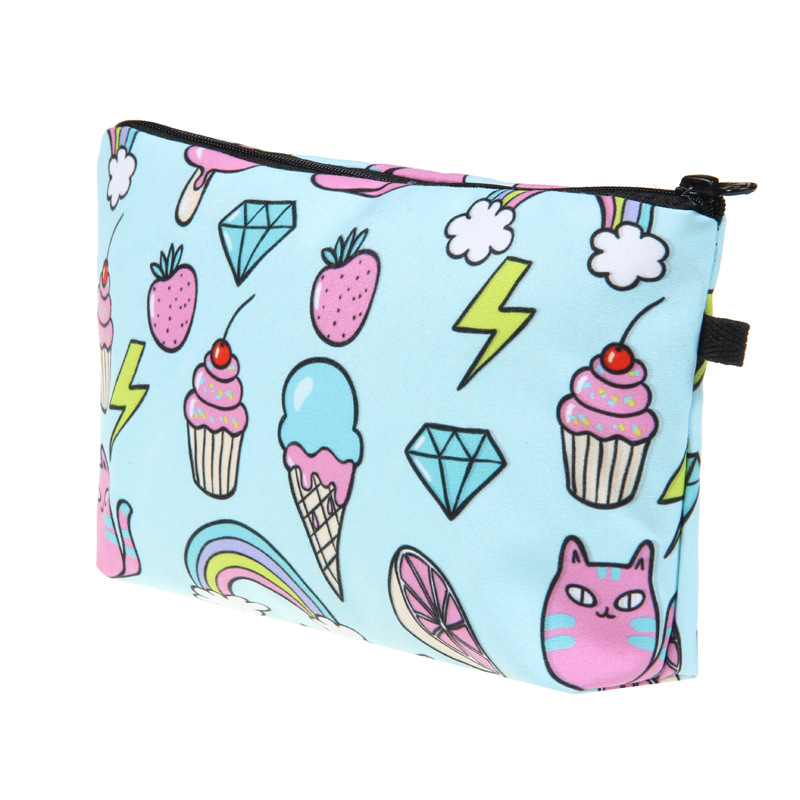 Ijs Volledige Print Make-Up Tas Voor Vrouwen Carton