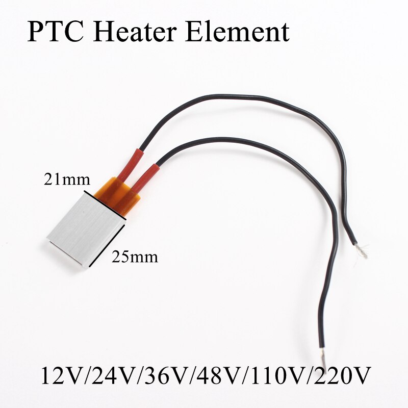 25x21mm 220 V 180 Grad Celsius Aluminium PTC Heizung Element Konstante Thermostat Thermistor Luft Heizung Sensor Mit Hülse 25*21mm