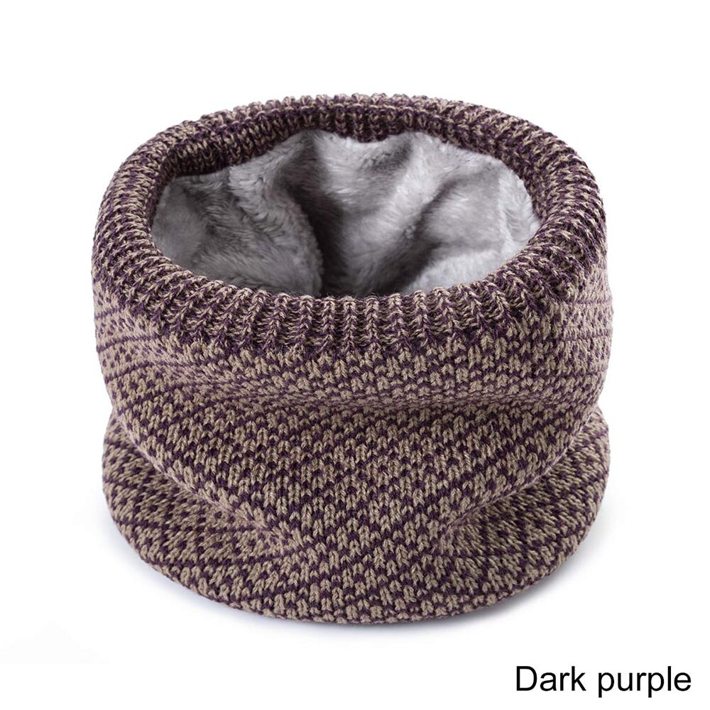 Truenjoy unisex vinter mænd kvinder varm strikkede ring tørklæder tykke elastiske strikkede lyddæmpere hals tørklæde snood plus fløjl halstørklæde