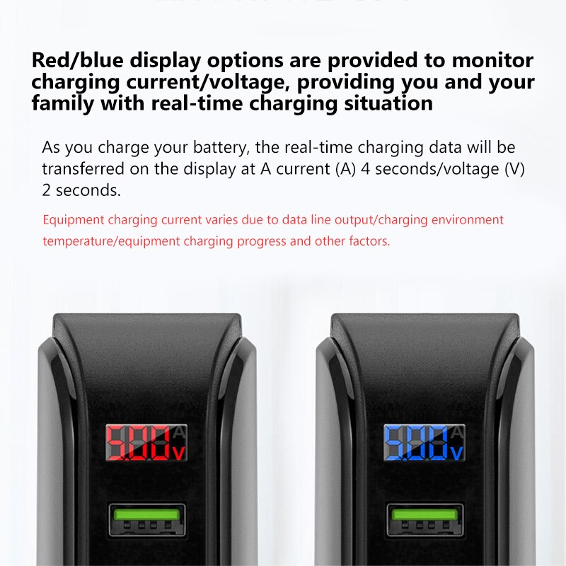 5 Port USB Plug Charging Station Dock Stand Desktop Multiple Ports Charger for Phone Convenient Fast Charging for Home Office