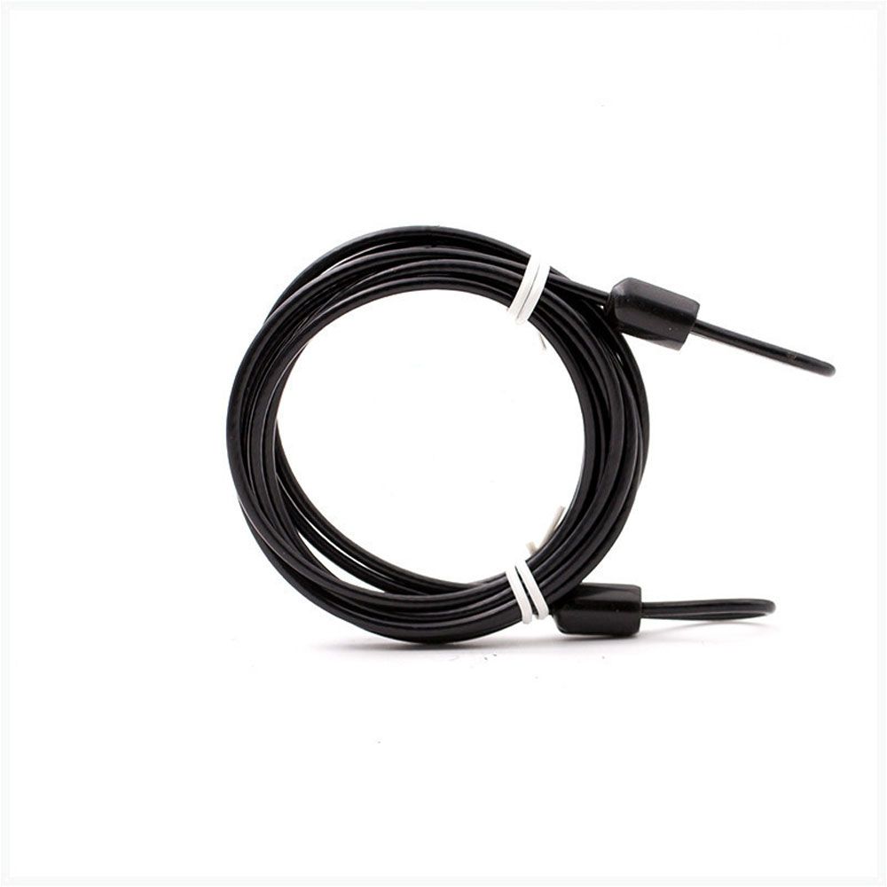 Bucle de seguridad para bicicleta, Protector para casco de motocicleta, cuerda de alambre de acero para bicicleta de carretera, candado de Cable de acero fuerte, Cable de bloqueo para bicicleta: Blanco