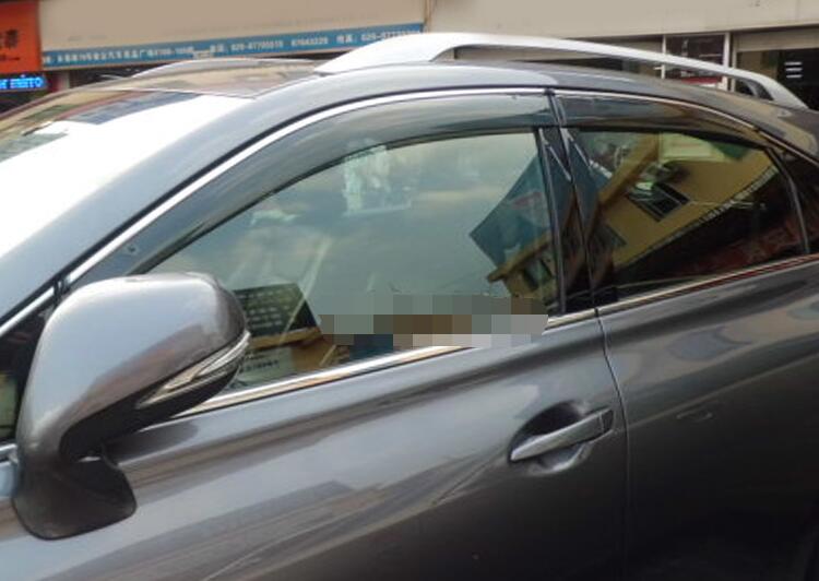 Voor LEXUS RX270 RX350 RX450H Plastic Window Visor Vent Shades Zon Regen Deflector Guard Voor RX270 4 stk/set