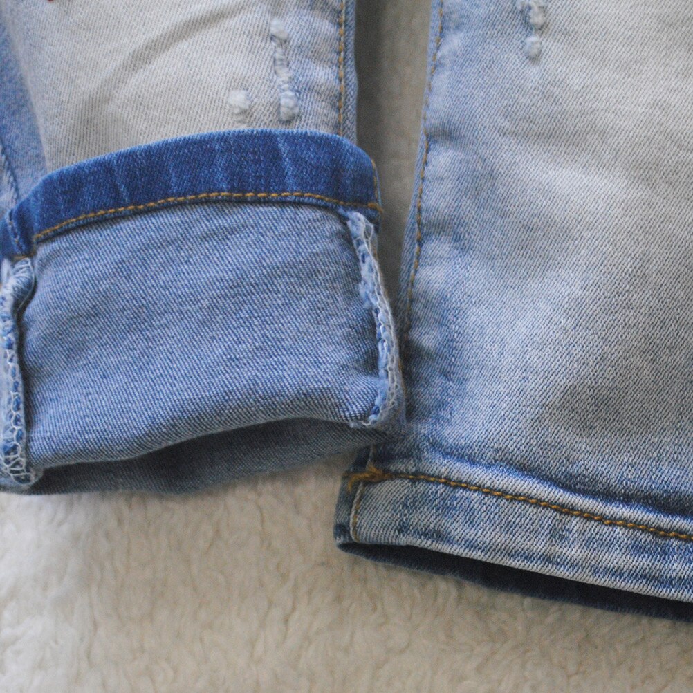 4006 0-2 Jaar Baby Jeans Broek Denim Blauw Lente & Herfst Kids Baby Jongens Jeans Broek Mode Toevallige Mode Mooie