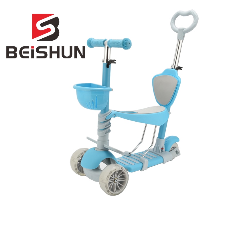 Trottinette 5 en 1 Flash, Trolley de Skateboard pour enfants