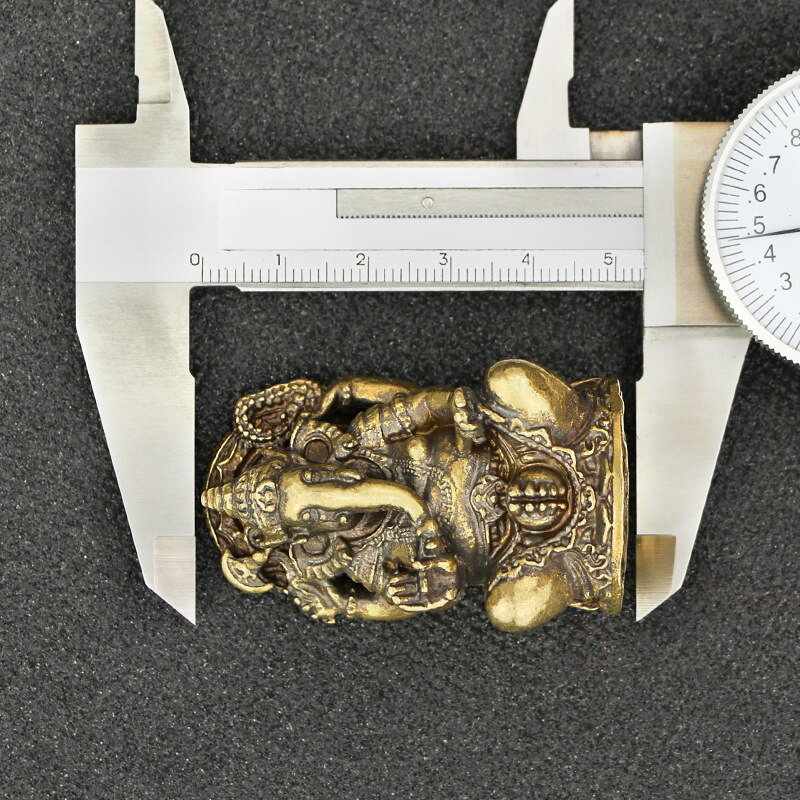 Mini Statue d&#39;éléphant Ganesha en laiton, Sculpture de dieu, inde, thaïlande, décoration pour bureau et maison, décoratif