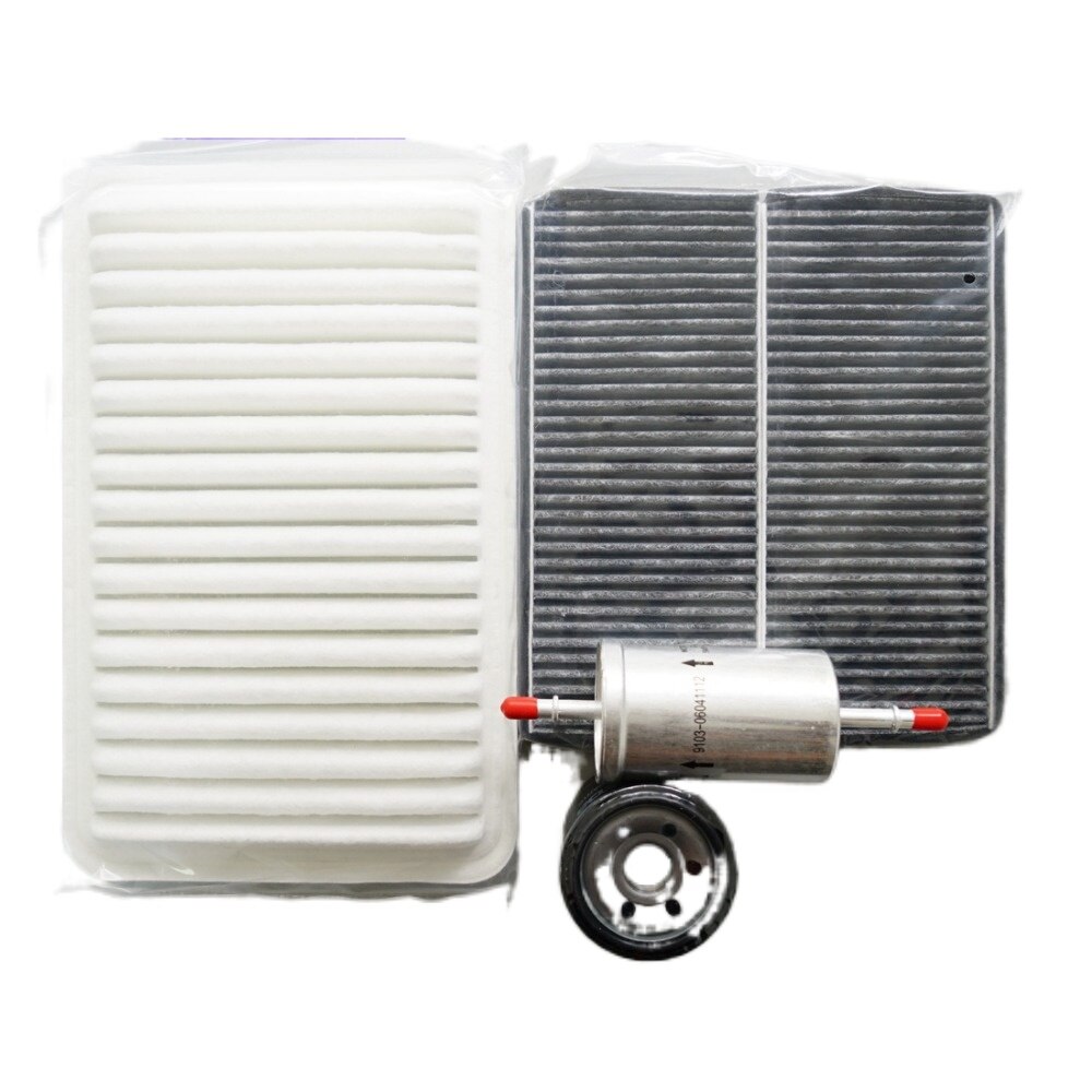 Set Filters Voor Mazda 2 1.5 1.6 Air + Olie + Cabin Air + Benzine Filter ZJ01-13-Z40 DG81V3101 5M51-9155-AA LFY1-14-302