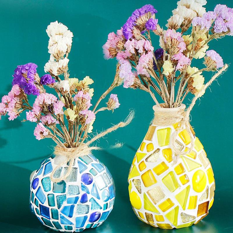 funkeln Kristall Mosaik Unregelmäßig Geformte Mosaik Steine DIY Stein Fragmente Gemischt Farbe Mosaik Handwerk Dekor