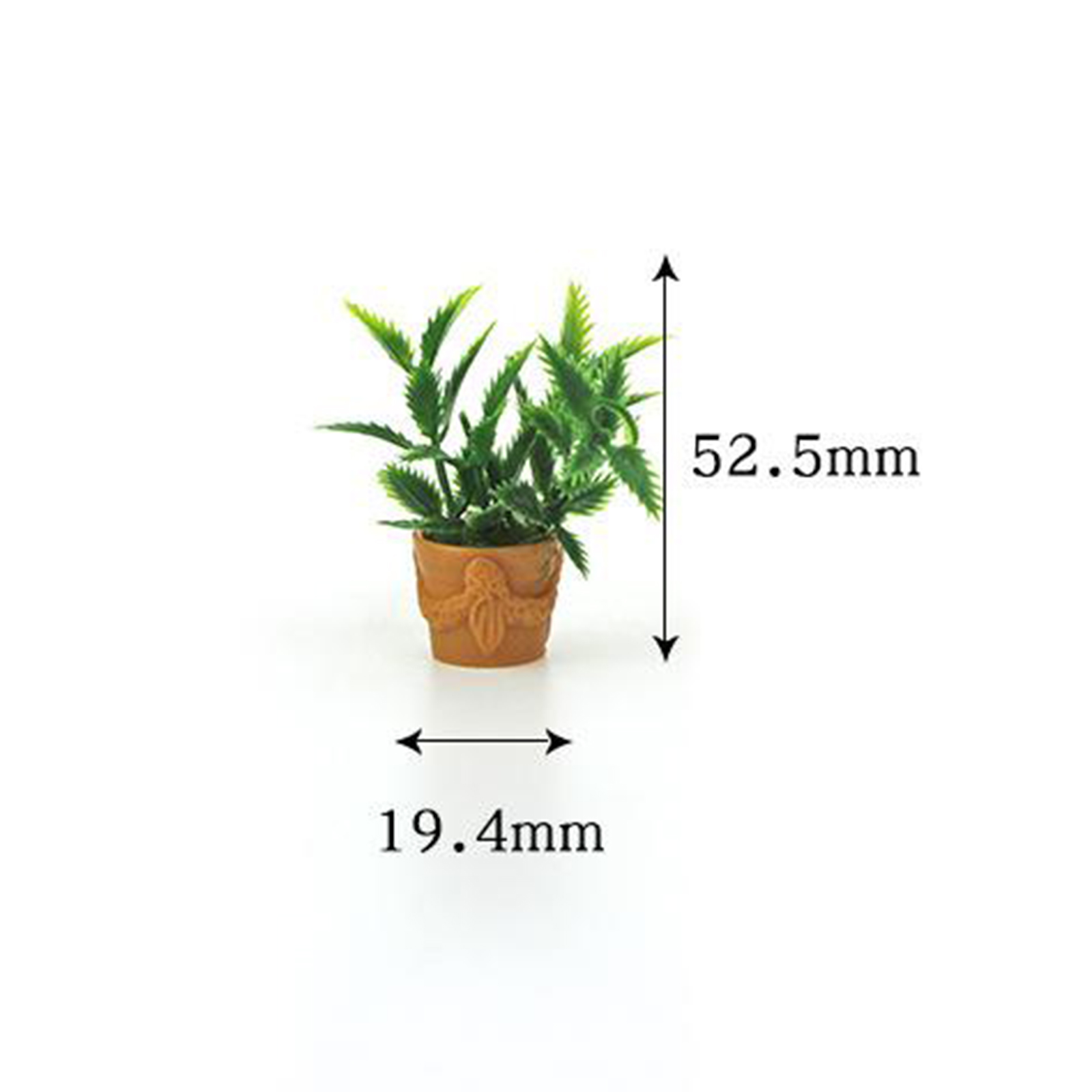 1:12 1:6 maßstechen grüNe pflanze & topf puppenhaus harz miniatur garten blumenbusch