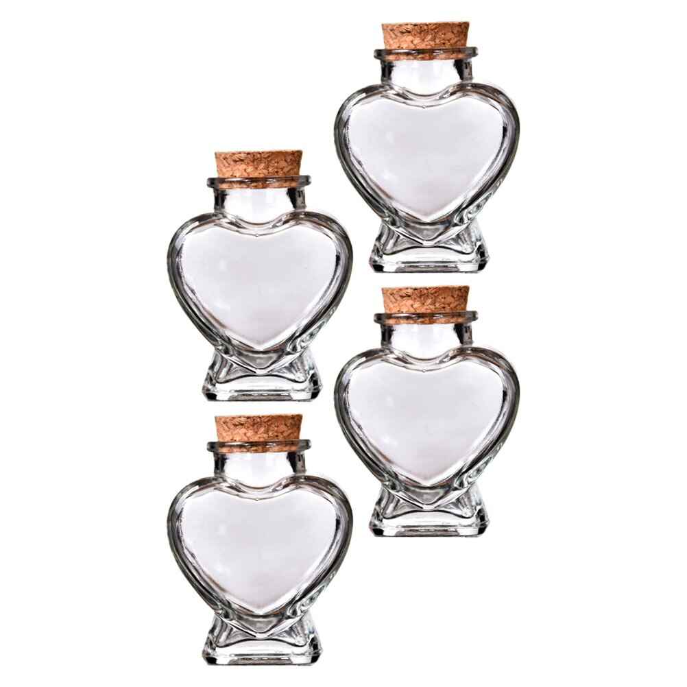 Lot De 7 Bouteilles à Souhaits En Verre Avec Gravier Coloré - Décoration Créative Maison/bureau - 6,3x2,3 Cm