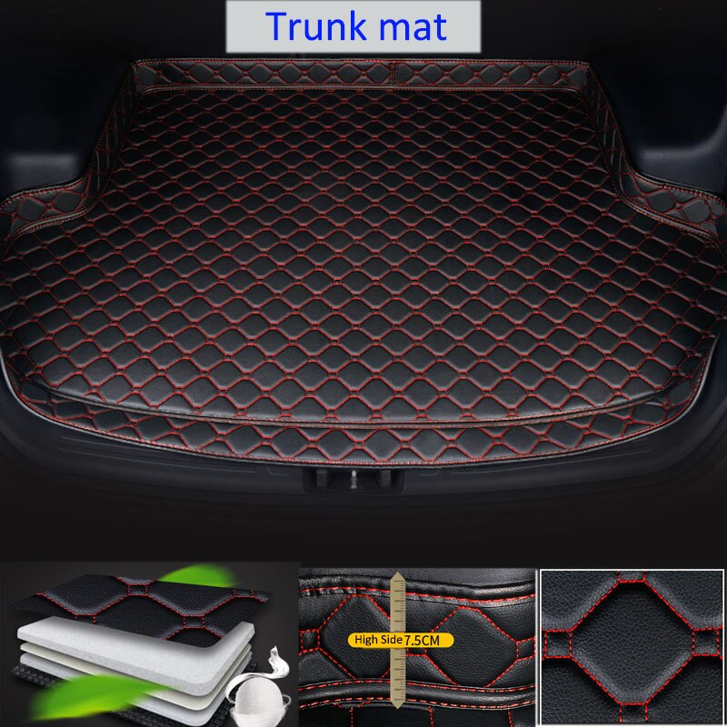 Kofferbak Mat Voor Hyundai Santa Fe Modificatie Kofferbak Pat Bescherming High-Side Waterdichte Auto Decoraties