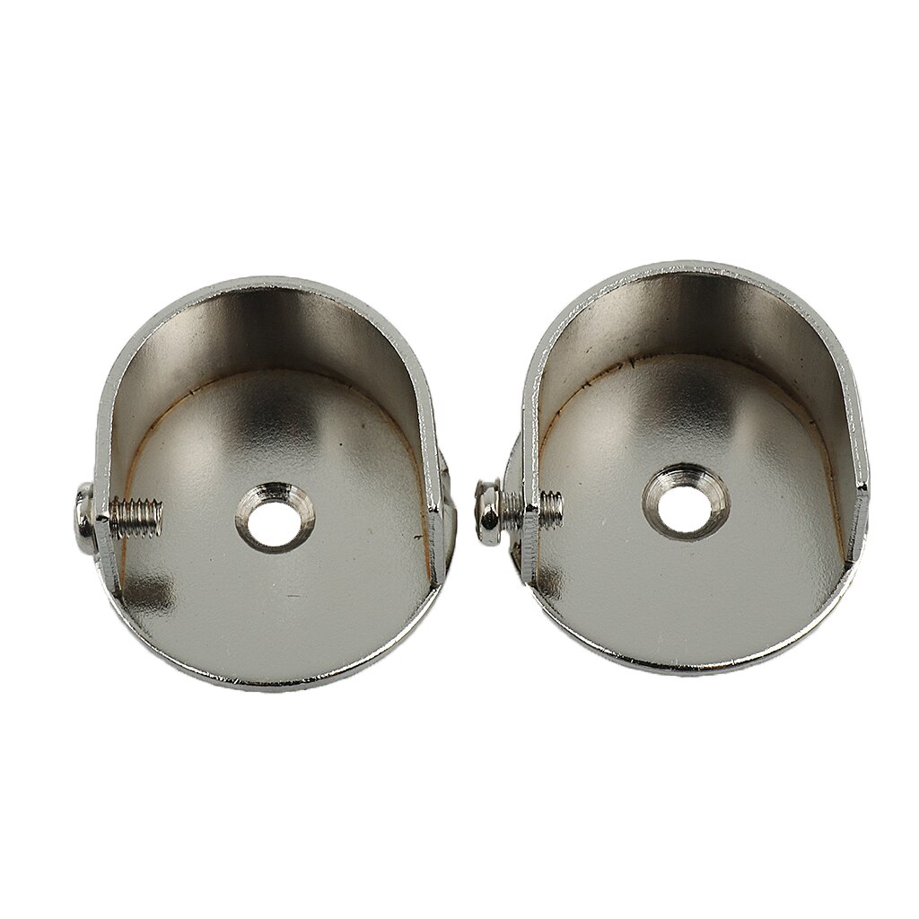 One Pair 25mm 28mm Metal Curtain Pole Wall Recess Bracket Curtain Rods Finials