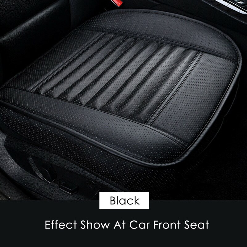 Pu læder bilsædebetræk pude universal autostol beskyttelse autosæder pude pude måtter stolbeskytter interiør tilbehør: 1 pc sorte