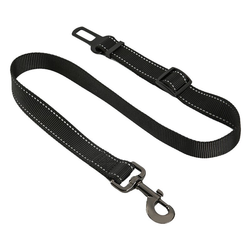 Verstelbare Hond Kat Autogordel Huisdier Autogordel Leash Voor Honden Reizen Tractie Kraag Harness Hondenriem Clip huisdier Product: Webbing Black